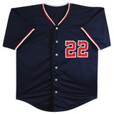 Juan Soto Authentic Signed Navy Pro Style Jersey Autographed JSA #FF87913