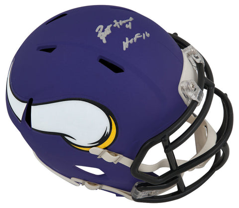 Brett Favre Signed Vikings Riddell Speed Mini Helmet w/HOF'16 (Favre Holo / COA)