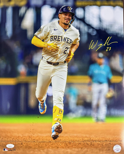 Milw. Brewers Shortstop WILLY ADAMES Signed 16X20 Photo #15 AUTO - JSA