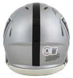Raiders Davante Adams Authentic Signed Speed Mini Helmet W/ Case BAS Witnessed