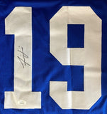 Isaiah Simmons New York Signed Blue Football Jersey JSA ITP Hologram