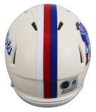 Patriots A.J. Brown Authentic Signed Retro Speed Mini Helmet BAS Witnessed