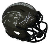 Julius Peppers Autographed Carolina Panthers STS Mini Speed Helmet Beckett