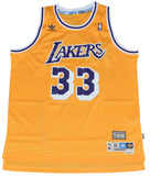 KAREEM ABDUL-JABBAR SIGNED LOS ANGELES LAKERS #33 ADIDAS SWINGMAN JERSEY JSA