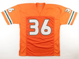 Lamar Thomas Signed Miami Hurricanes Jersey (JSA COA) 8 Year Veteran NFL WR