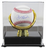 49ers Joe Montana Authentic Signed Oml Baseball Autographed w/ Case Fanatics