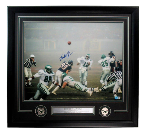 Randall Cunningham Signed 16x20 Photo Philadelphia Eagles Framed Beckett 187203