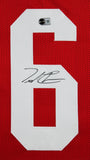 Ole Miss Trinidad Chambliss Authentic Signed Red Pro Style Framed Jersey BAS