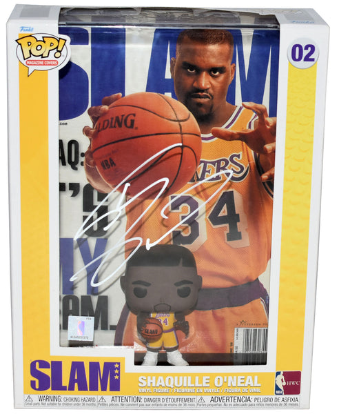 SHAQUILLE SHAQ O'NEAL SIGNED LOS ANGELES LAKERS #02 SLAM FUNKO POP BECKETT