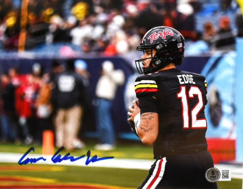 Cameron Edge Autographed Maryland Terps 8x10 Back View Photo-Beckett W Hologram