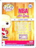 Larry Bird Autographed/Signed Funko Pop! All Star #139 Beckett 42037