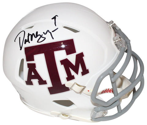 Dat Nguyen Autographed/Signed Texas A&M White Mini Helmet Beckett 40670