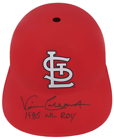 Vince Coleman Signed Cardinals Souvenir Replica Batting Helmet w/85 ROY (SS COA)