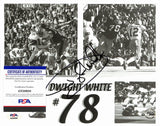 Dwight White Signed/Auto 8x10 Photo Collage Pittsburgh Steelers PSA/DNA 189042