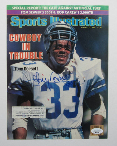 Tony Dorsett HOF Autographed 1985 Sports Illustrated Dallas Cowboys JSA