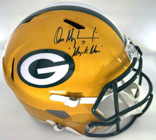 Packers DON MAJKOWSKI Signed Full Size Replica Speed Helmet AUTO w/ MAJIK - BAS