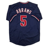 Autographed/Signed CJ Abrams Washington Blue Jersey Beckett BAS COA