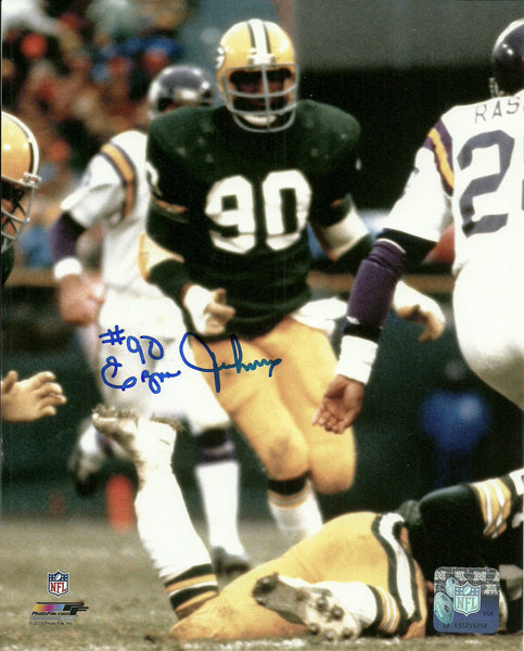 Packers Hall of Famer EZRA JOHNSON Signed 8x10 Photo #1 AUTO ~ 1978 Pro Bowl