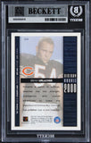 Brian Urlacher "HOF 18" Signed 2000 Upper Deck #274 RC Card Auto 10! BAS Slabbed