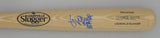 Royals GEORGE BRETT Signed Louisville Slugger Blonde Bat AUTO w/ HOF '99 - BAS
