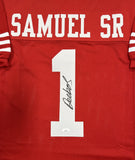 49ers DEEBO SAMUEL Signed Custom Replica San Francisco Red Jersey AUTO - JSA