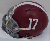 MINKAH FITZPATRICK AUTOGRAPHED SIGNED ALABAMA SPEED MINI HELMET BECKETT 161025