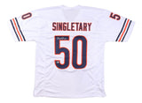Mike Singletary Chicago Signed White Football Jersey BAS