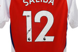 William Saliba Signed Arsenal F. C. Adidas Soccer Jersey (Beckett) Centre-Back