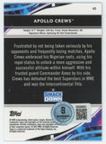 Apollo Crews WWE Authentic Signed 2021 Topps #43 Card Autographed BAS #BS86660