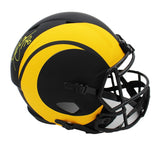 Marshall Faulk Signed Los Angeles Rams Speed Authentic Eclipse NFL Helmet