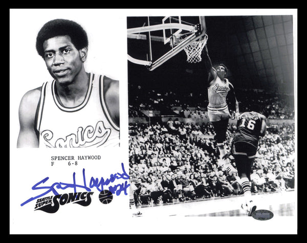 Spencer Haywood Autographed 8x10 Photo Seattle Supersonics MCS Holo #87401