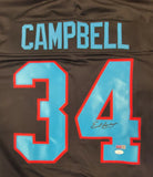 EARL CAMPBELL AUTOGRAPHED SIGNED PRO STYLE XL JERSEY w/ JSA STICKER ONLY