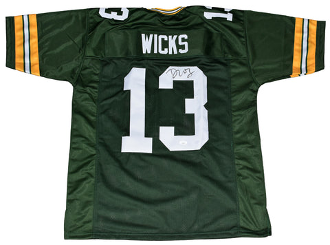 DONTAYVION WICKS SIGNED AUTOGRAPHED GREEN BAY PACKERS #13 JERSEY JSA