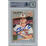 Billy Ripken Autographed 1989 Fleer 616 Trading Card 10 Grade Beckett 49385