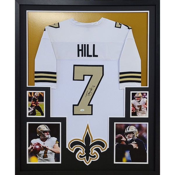 Taysom Hill Autographed Signed Framed New Orleans Saints Jersey JSA