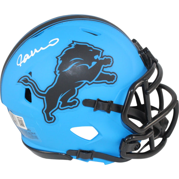 Jameson Williams Autographed Detroit Lions Mini Helmet Rave Beckett 50915