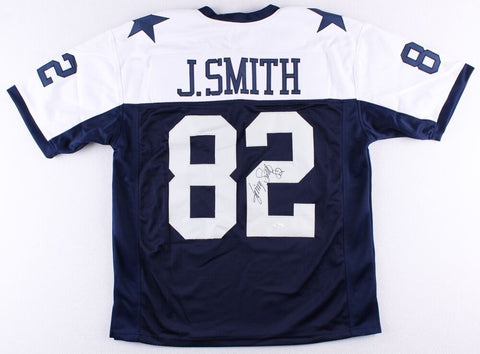 Jimmy Smith Signed Cowboys Jersey (JSA COA) 2xSuper Bowl Champ XXVII, XXVIII