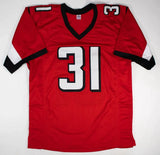 Justin Simmons Signed Atlanta Falcons Jersey (JSA COA) 2xPro Bowl Defensive Back