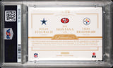(3) Staubach, Montana, Bradshaw Signed 2020 Flawless #TP18 Card Auto 10 PSA Slab