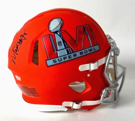 Matthew Stafford Autographed Super Bowl LVI Pro Helmet -- LA Rams Fanatics COA