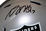 Davante Adams Autographed Las Vegas Raiders F/S Speed Helmet Beckett 36487