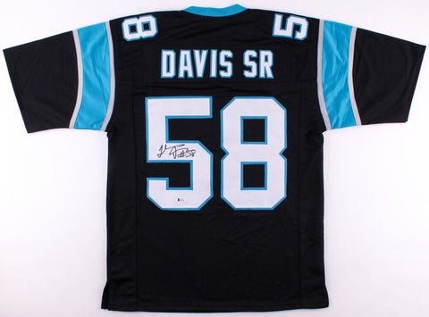 Thomas Davis Sr. Signed Carolina Panthers Jersey (Beckett COA) 3xPro Bowl L.B.