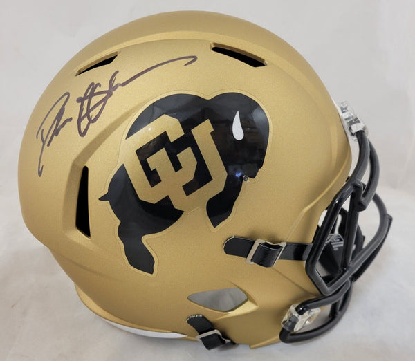 DEION SANDERS SIGNED COLORADO BUFFALOES F/S SPEED REPLICA HELMET (BECKETT)