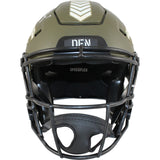 John Elway Autographed Denver Broncos SpeedFlex 22 Salute Helmet Beckett 50224