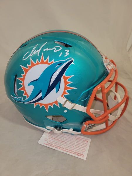 DAN MARINO SIGNED MIAMI DOLPHINS F/S FLASH SPEED AUTHENTIC HELMET BECK – Super Sports Center
