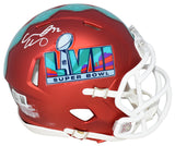 CREED HUMPHREY SIGNED KANSAS CITY CHIEFS SUPER BOWL 57 LVII MINI HELMET BECKETT