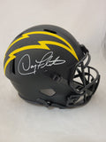 DOUG FLUTIE SIGNED CHARGERS F/S ECLIPSE SPEED REPLICA HELMET BECKETT COA