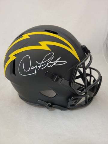 DOUG FLUTIE SIGNED CHARGERS F/S ECLIPSE SPEED REPLICA HELMET BECKETT COA