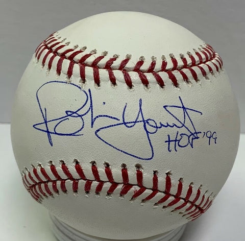 Brewers Hall of Famer ROBIN YOUNT Signed Official Baseball AUTO w/ "HOF 99" JSA
