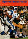 Roman Gabriel Signed Magazine Rams Sports Illustrated 12/18/1967 BAS 50702